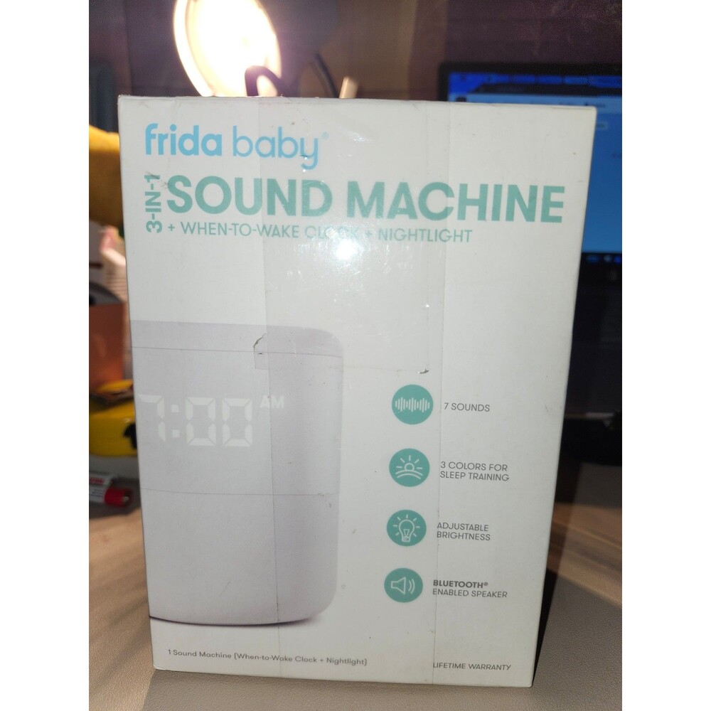 Frida Baby 3-in-1 Sound Machine Clock Nightlight Bluetooth Speaker